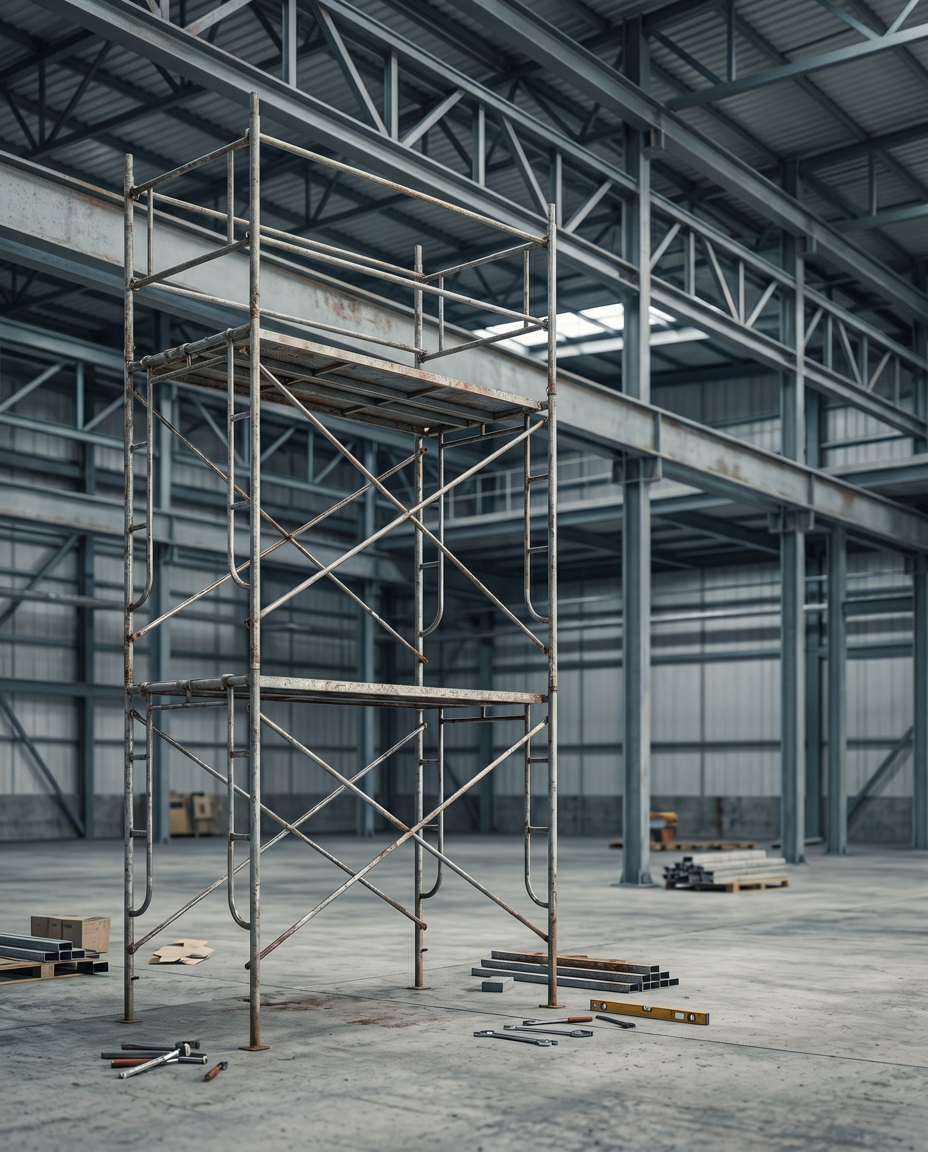 Andamio en obra